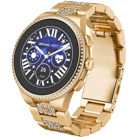 horloge michael kors goud|michael kors horloge smartwatch.